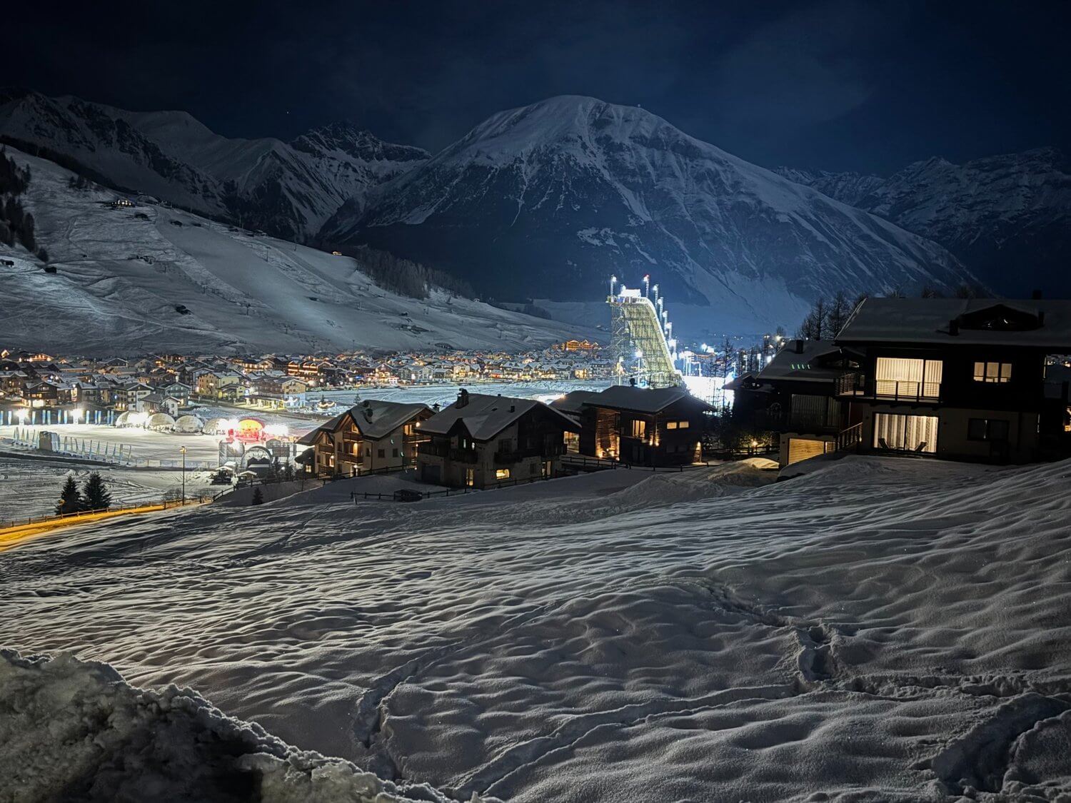 Maanlicht boven Livigno
