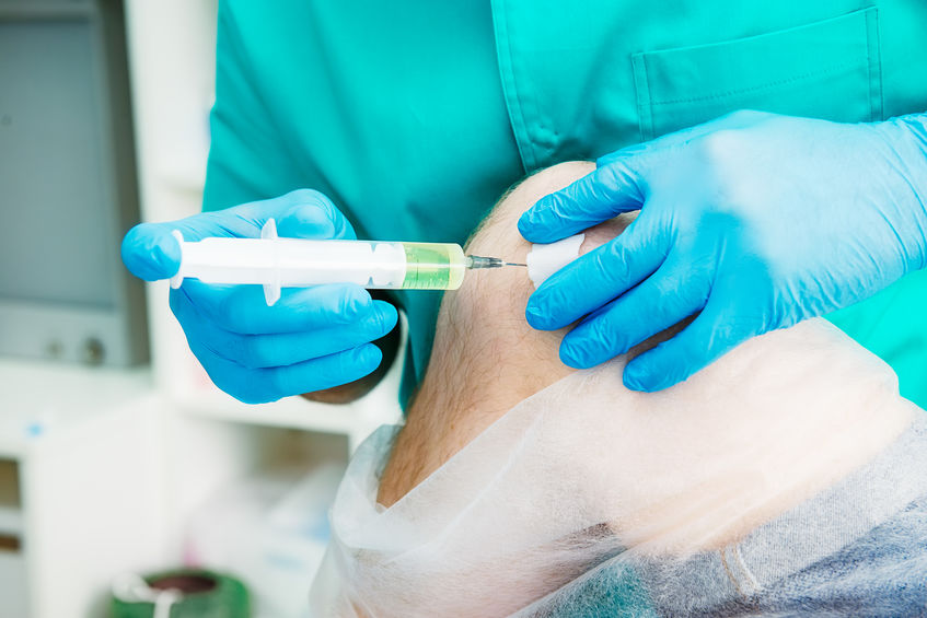 De beste injectie optie voor knieartrose? Een injectie met eigen bloed